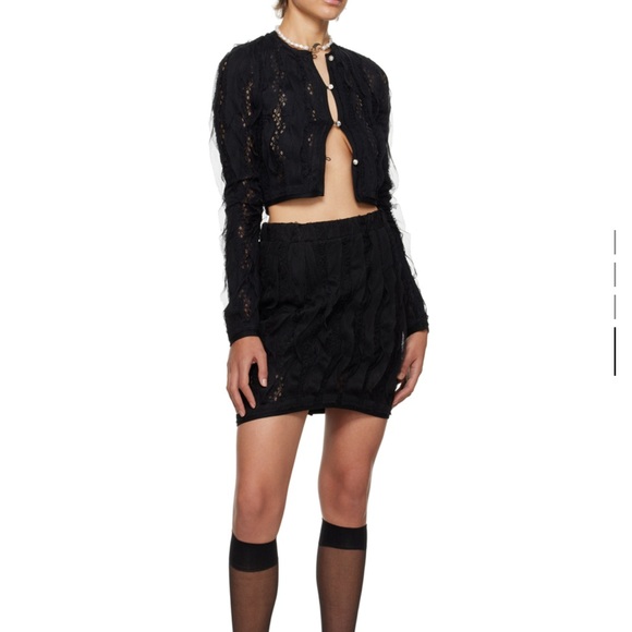 LESUGIATELIER
semi-sheer polyester lace skirt - Picture 2 of 3